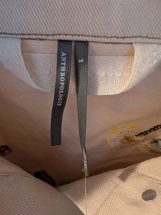 NWT Anthropologie Embroidered Floral Jacket | Size Small - Picture 12 of 12